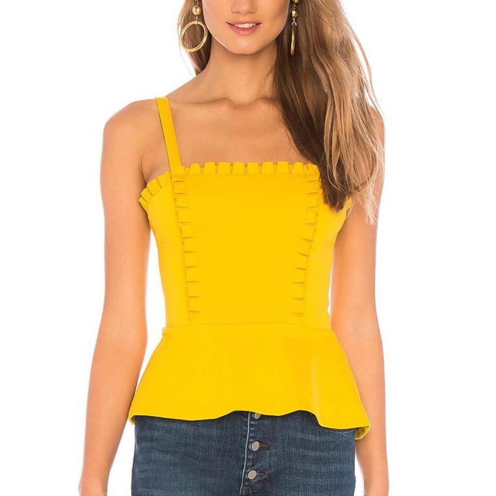Amanda Uprichard Mott Top in Marigold Women’s Size Large